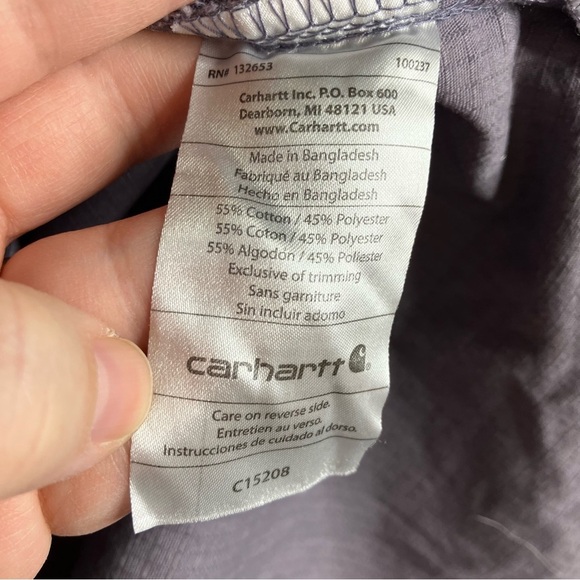 Carhartt gray rip stop scrub top size medium - Picture 6 of 7